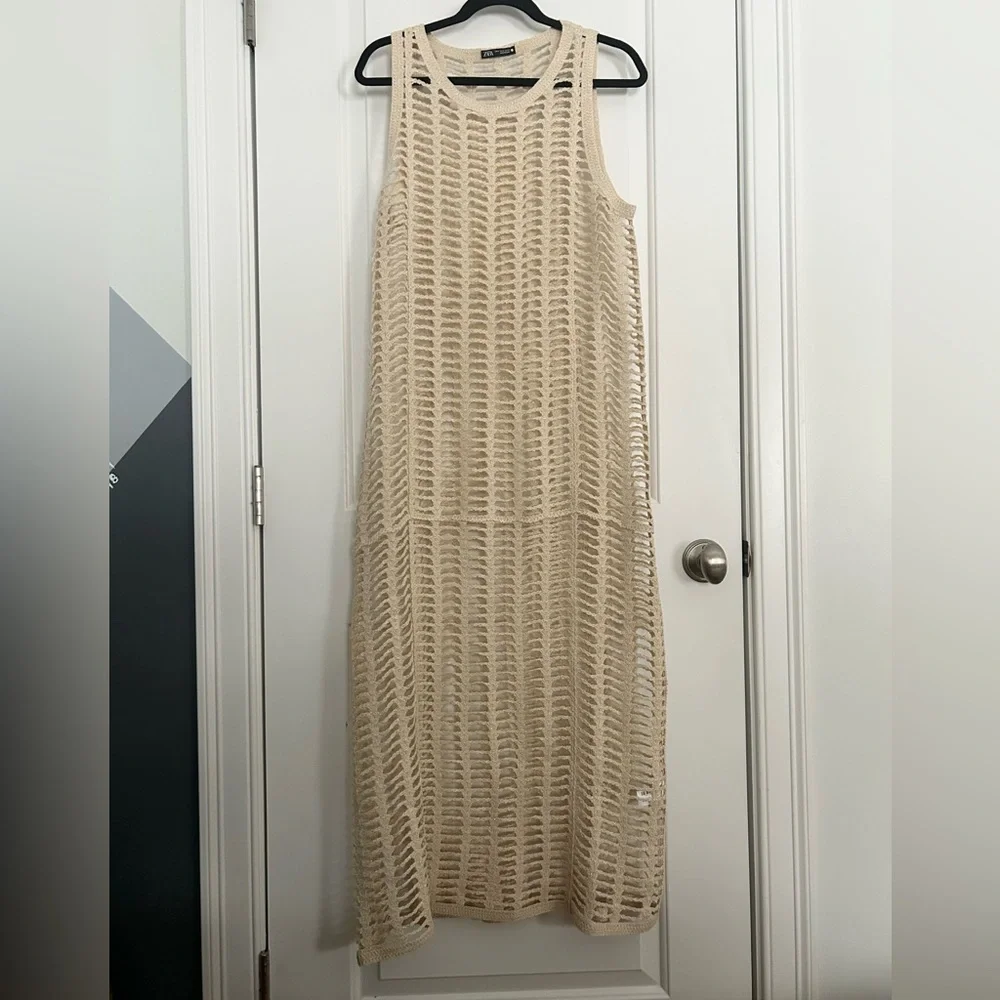 Zara Crochet Knit Swim Cover Up - Picture 4 of 8